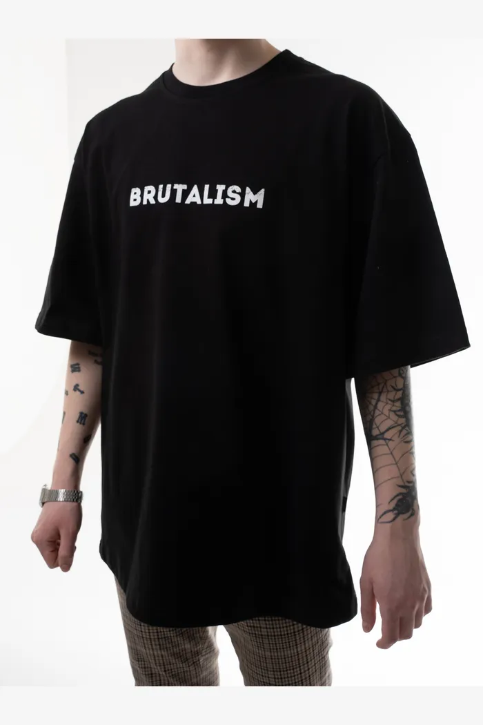 Футболка Брутализм Лого big 240 черная man
