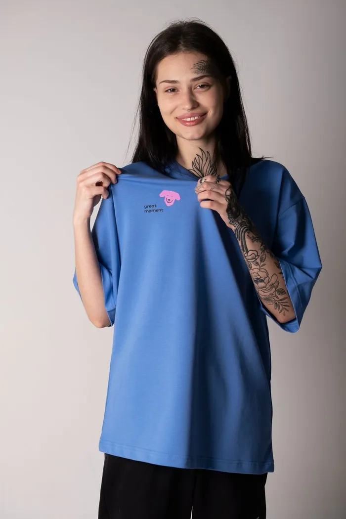 602 Big Dog French Terry blue OS