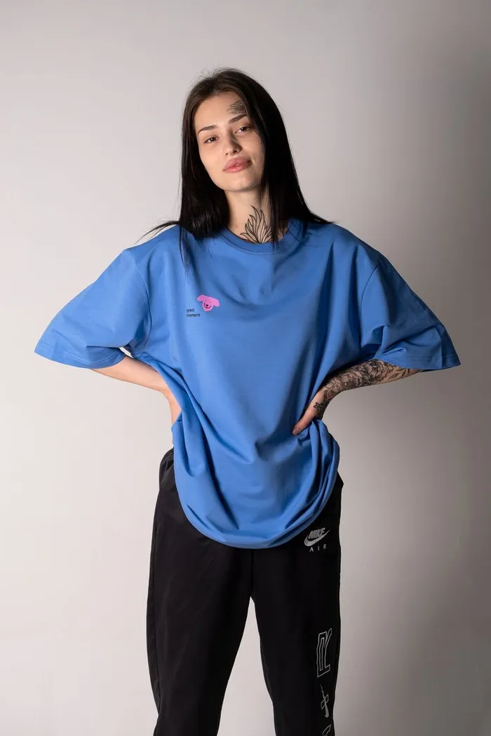 602 Big Dog French Terry blue OS