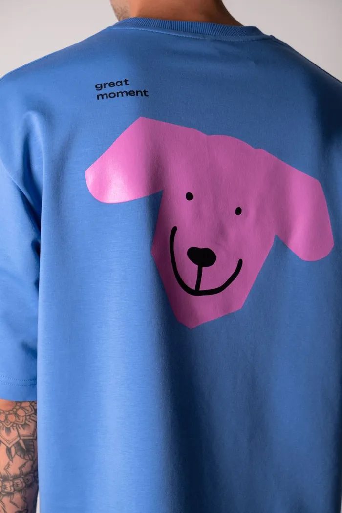 602 Big Dog French Terry blue OS