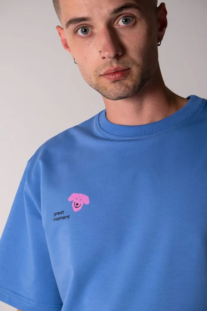 602 Big Dog French Terry blue OS