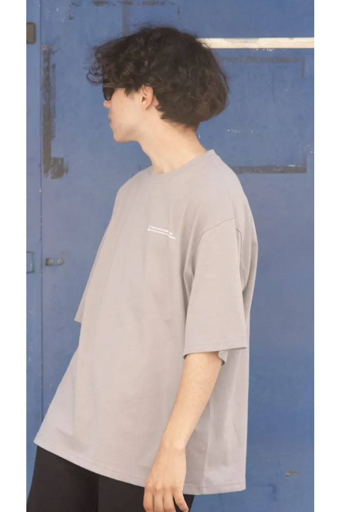 602 Ash Text grey футболка OS