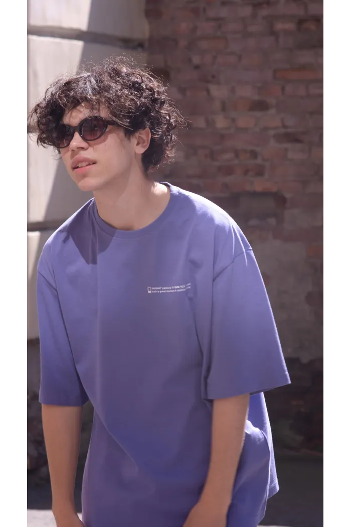 602 Very Peri Text lt.violet футболка OS