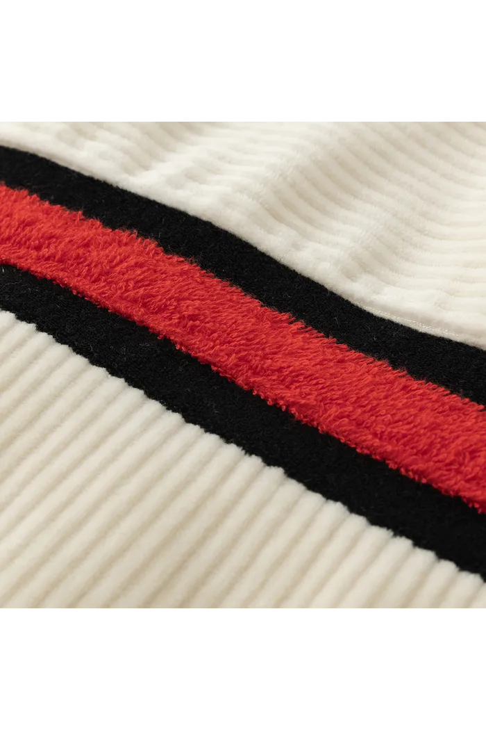 Олимпийка велюровая YMKASHIX stripe track белый