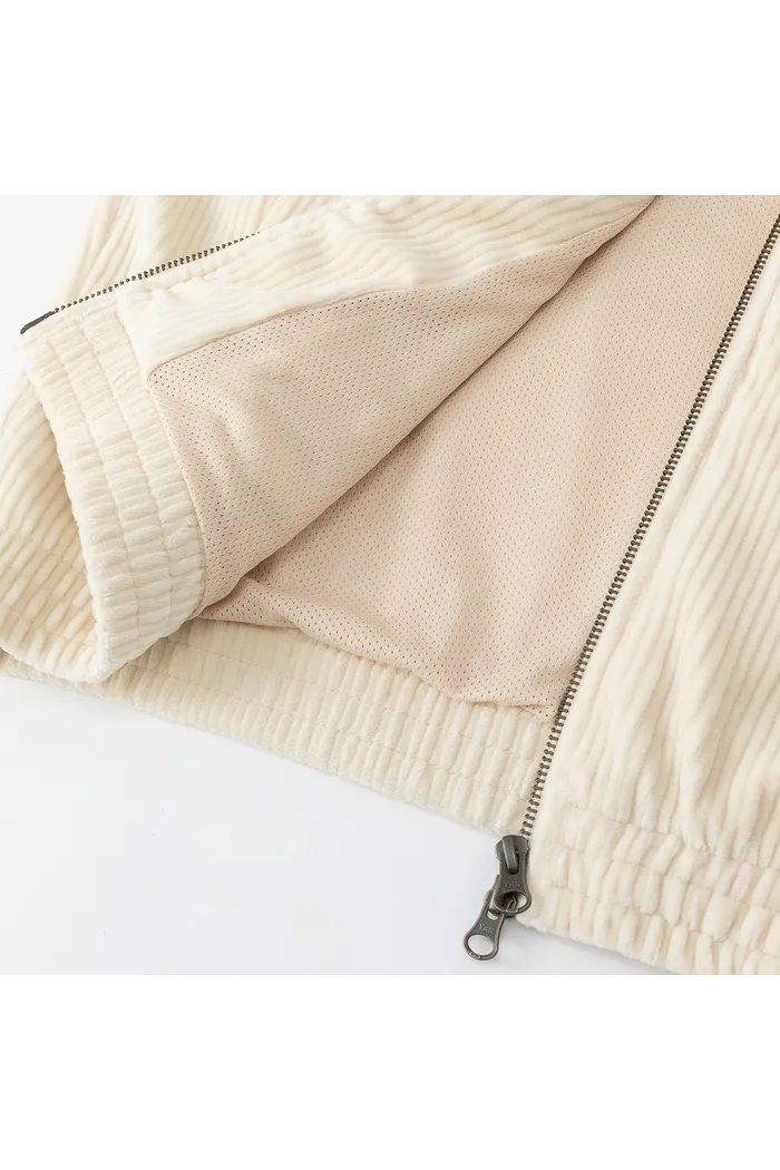 Олимпийка велюровая YMKASHIX stripe track белый