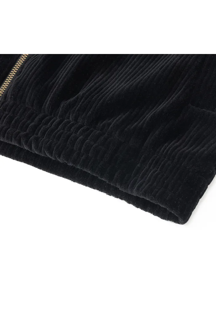 Олимпийка велюровая YMKASHIX stripe track черный