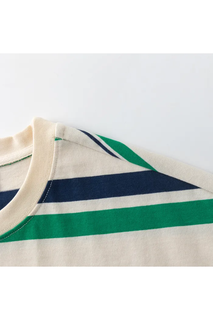 Футболка YMKASHIX Nineties бежевый/зеленый