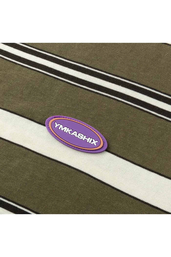 Футболка YMKASHIX Nineties хаки/бежевый