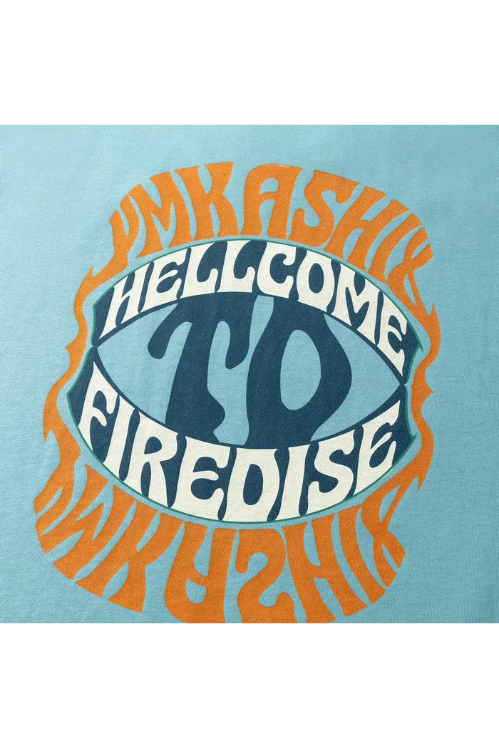 Футболка YMKASHIX Acid HTF синяя