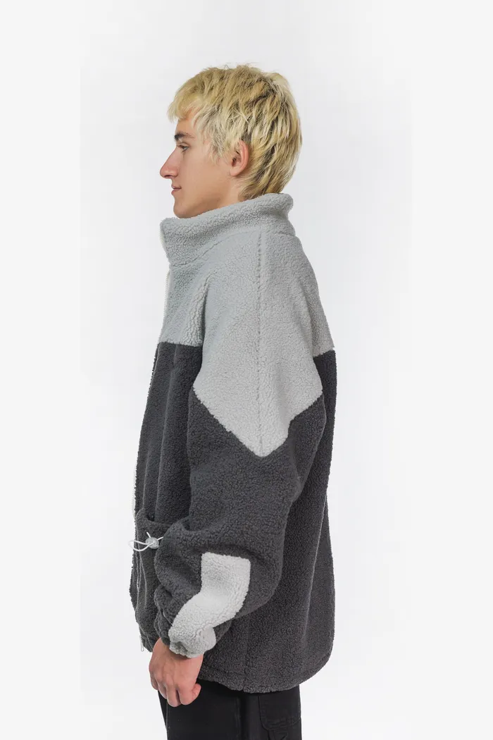 Куртка YMKASHIX Furry Big Logo HTF серая мужская