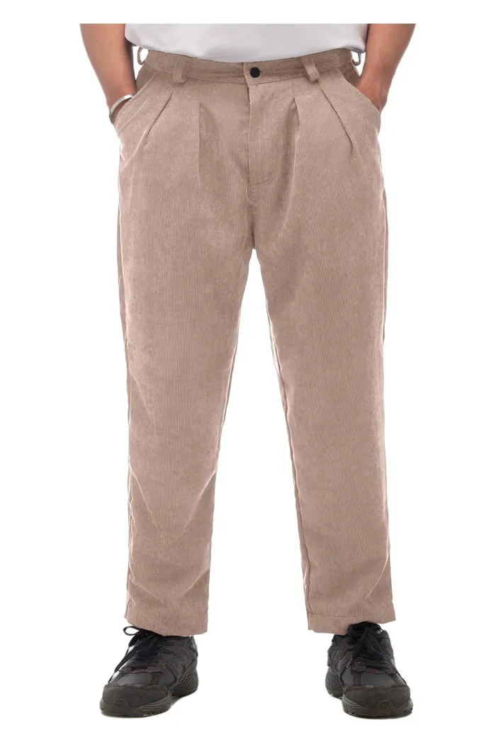 Чиносы ZRD Classic Velvet молочные мужские