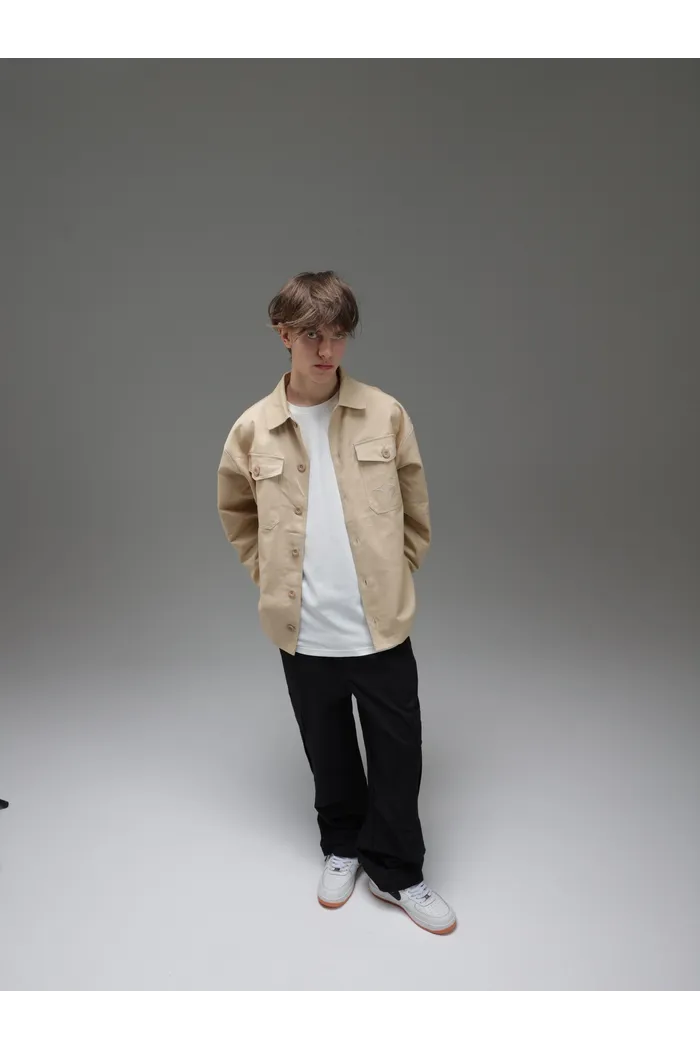 Рубашка GIFTED78 24/657 DENIM-BRO св.-бежевая