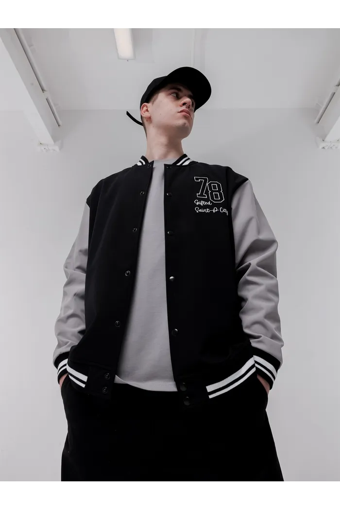 Куртка GIFTED78 24/636 VARSITY черно-серый