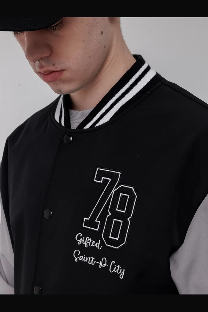 Куртка GIFTED78 24/636 VARSITY черно-серый