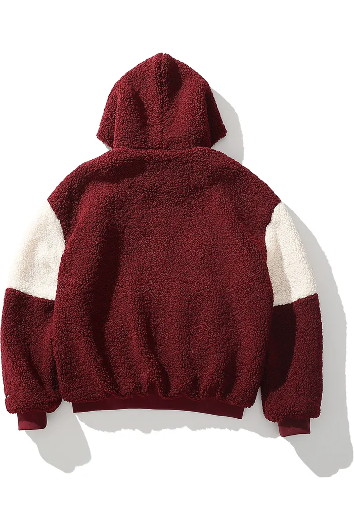 Куртка YMKASHIX Furry Bastard бордовая унисекс