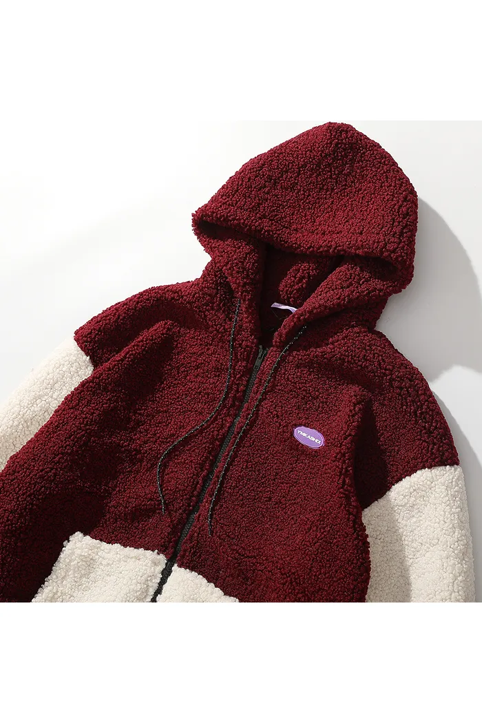 Куртка YMKASHIX Furry Bastard бордовая унисекс
