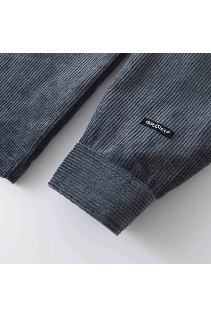 Рубашка YMKASHIX Velvet Button графитовая унисекс