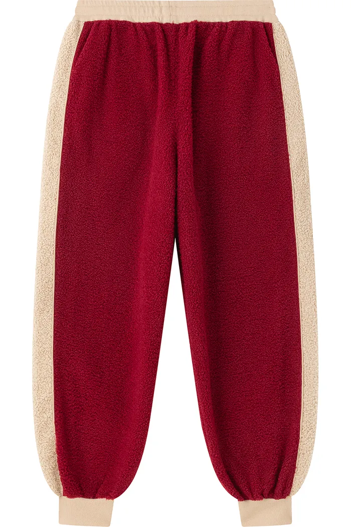 Брюки YMKASHIX Little Lamb бордовый/песочный унисекс