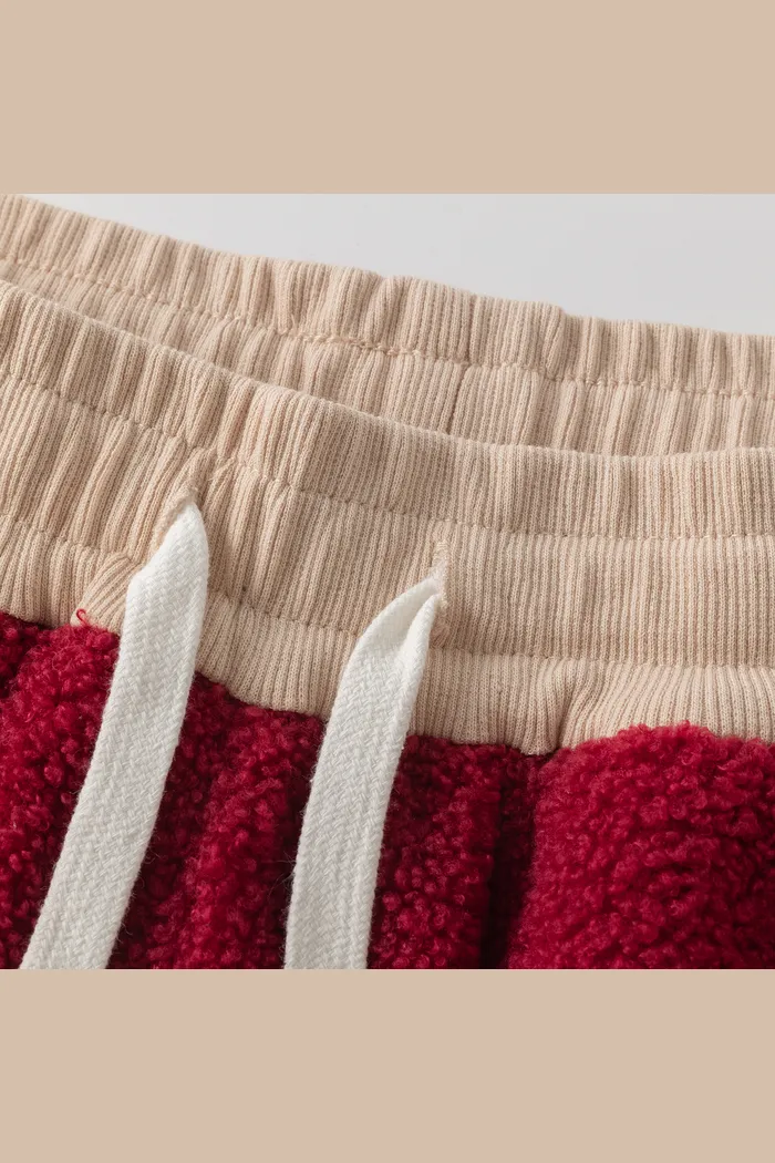 Брюки YMKASHIX Little Lamb бордовый/песочный унисекс