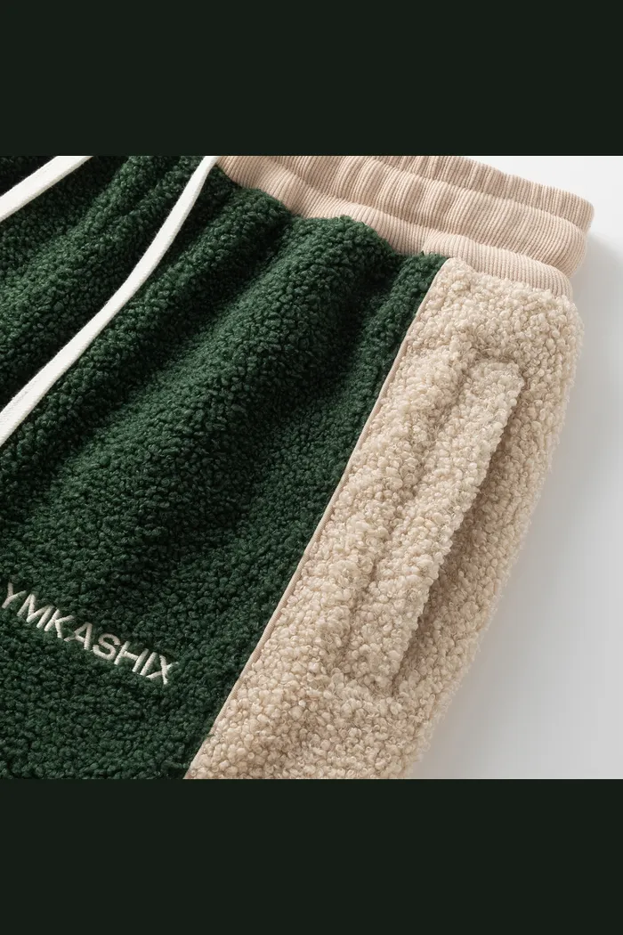 Брюки YMKASHIX Little Lamb зеленый/песочный унисекс