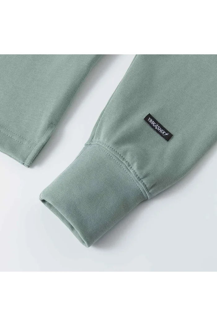 Лонгслив YMKASHIX Rugby т.оливковый/серый