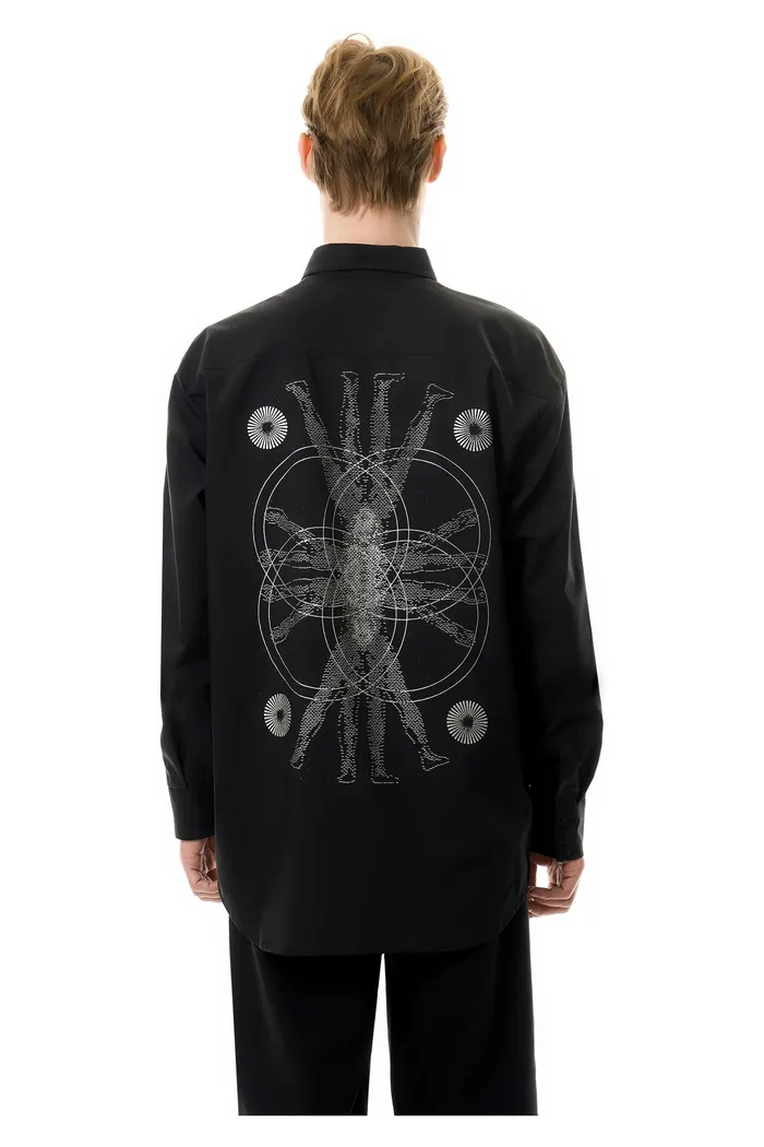 Рубашка ISSAYA Ceremonial Subject Black