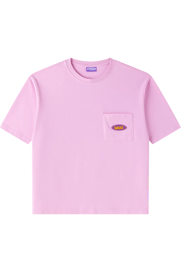 Футболка YMKASHIX Logo Face розовый