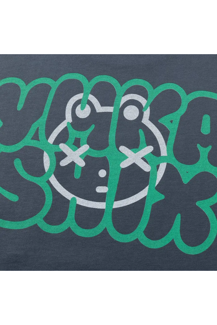 Футболка YMKASHIX Logo Face пыльно-синий