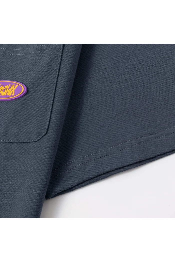 Футболка YMKASHIX Logo Face пыльно-синий