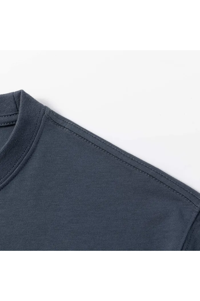 Футболка YMKASHIX Logo Face пыльно-синий