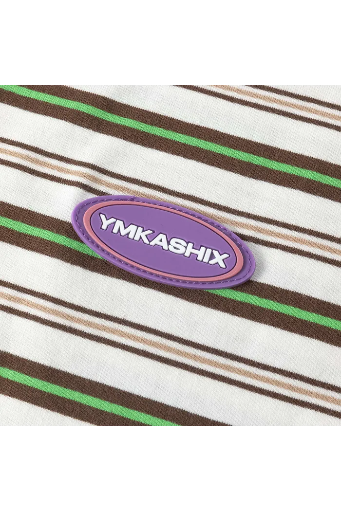 Футболка YMKASHIX Nineties белый/коричневый