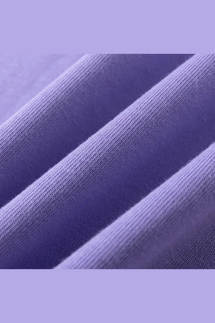 Футболка YMKASHIX Logo Face фиолетовая унисекс