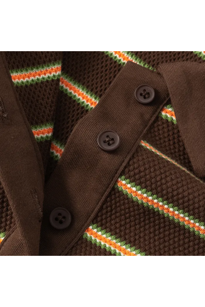 Футболка-поло YMKASHIX Nineties коричневый