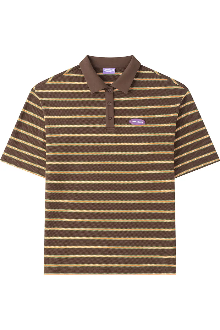Футболка-поло YMKASHIX Nineties коричневый