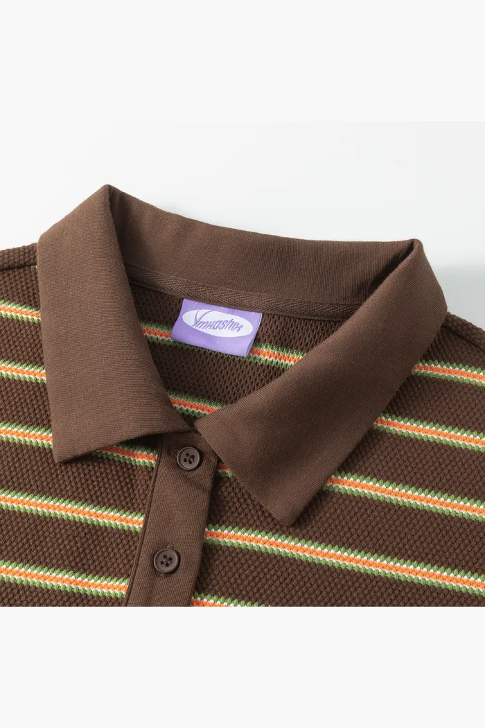 Футболка-поло YMKASHIX Nineties коричневый