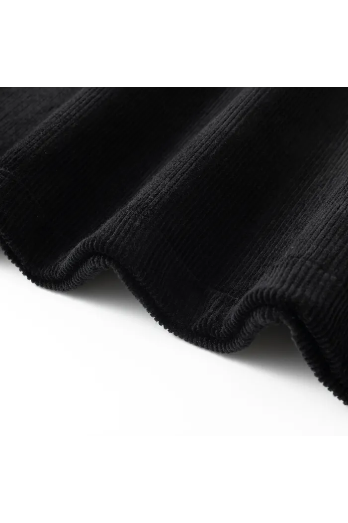 Рубашка YMKASHIX Velvet черная мужская