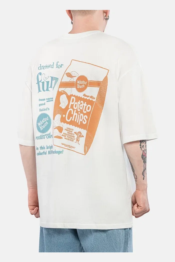 Футболка Haided "CHIPS RLXD TEE" Ecru