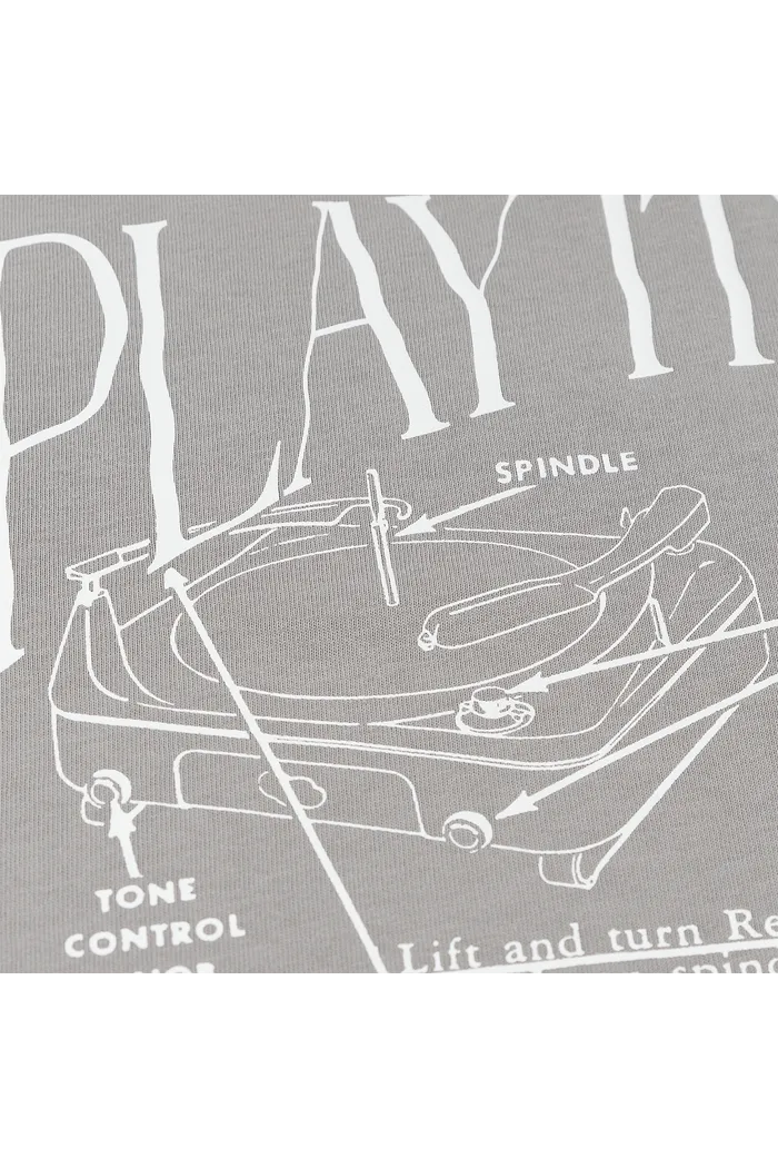 LOUD RLXD HW TEE steel.grey футболка