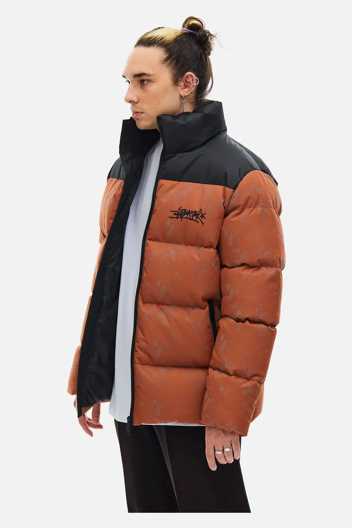 Куртка ANTEATER Downjacket-RF-Print-Terrakot