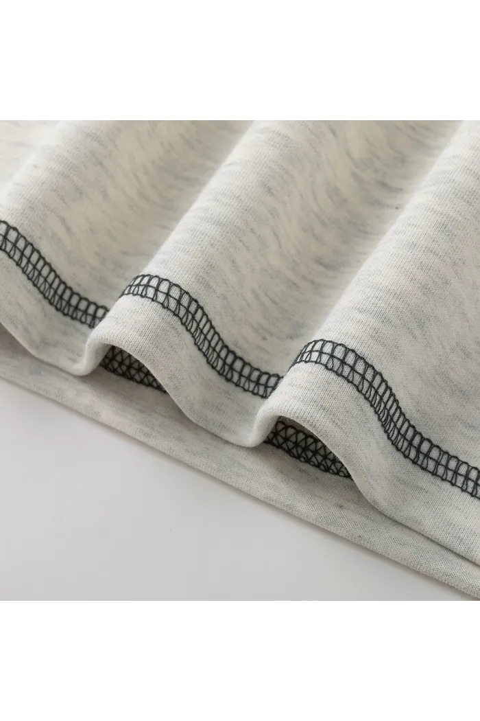 Футболка YMKASHIX New City серый меланж/изумруд унисекс