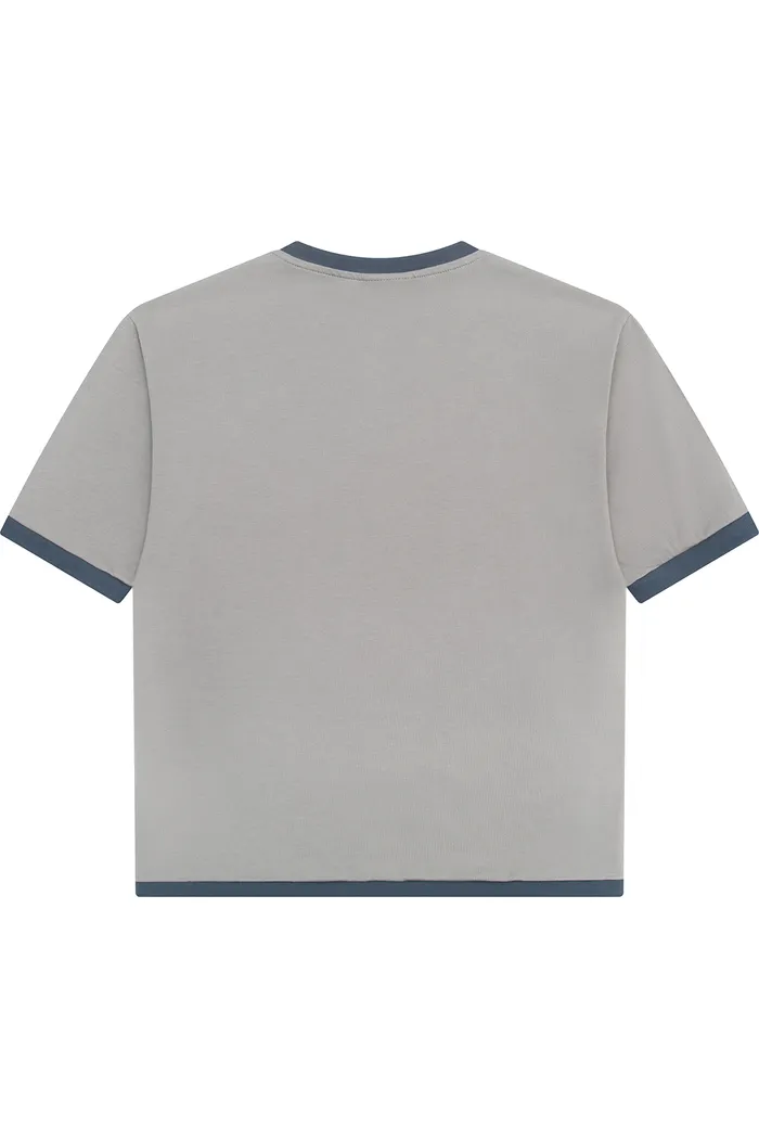 Футболка YMKASHIX Heart темно-серая унисекс