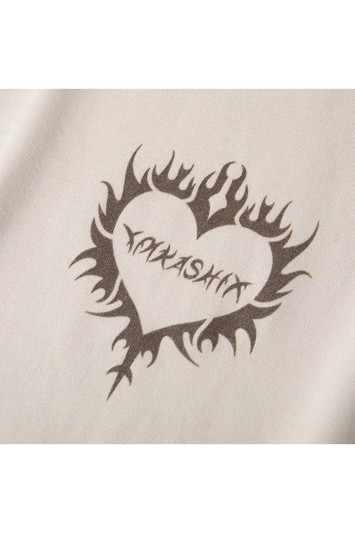 Футболка YMKASHIX Heart ванильная унисекс