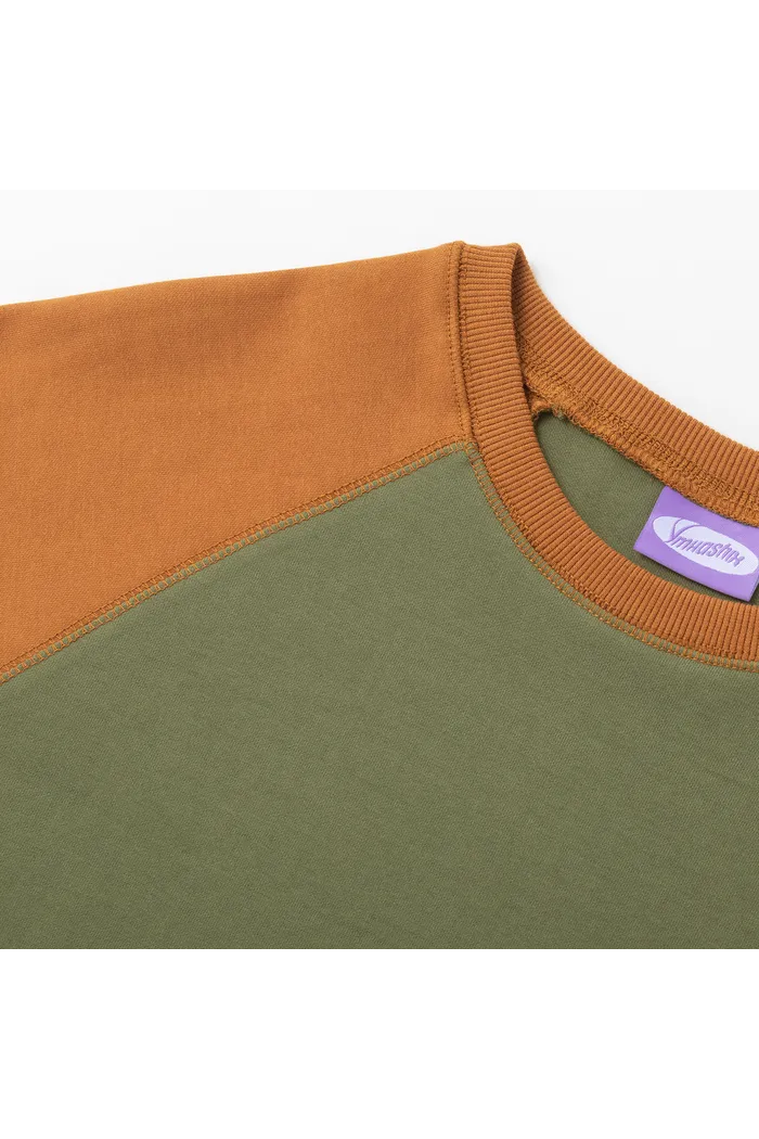 Футболка YMKASHIX New City хаки/коричневый унисекс