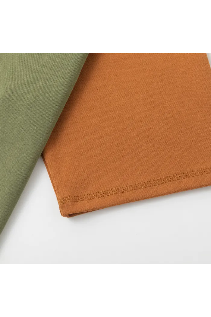 Футболка YMKASHIX New City хаки/коричневый унисекс