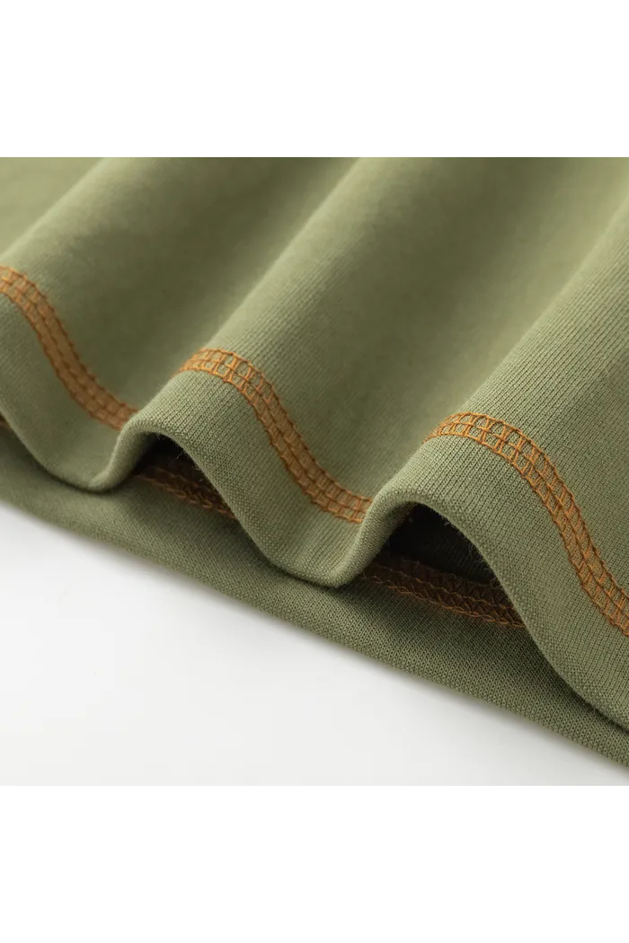 Футболка YMKASHIX New City хаки/коричневый унисекс