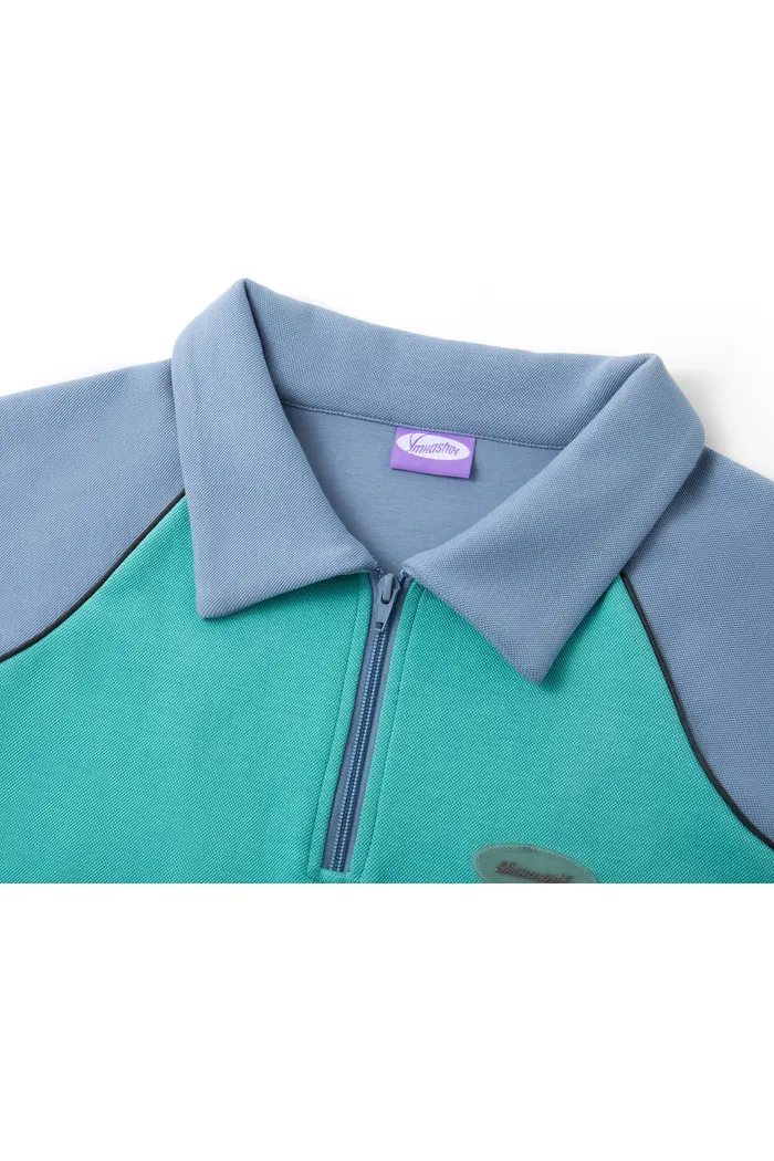 Свитшот YMKASHIX College star пыльно-синий/бирюзовый унисекс