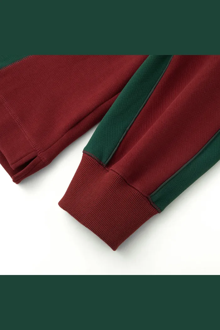 Свитшот YMKASHIX College star бордовый/зеленый унисекс