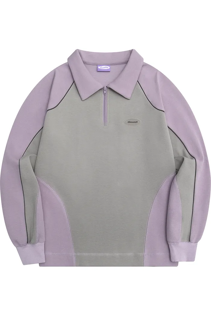 Свитшот YMKASHIX College star фиолетовый/серый унисекс