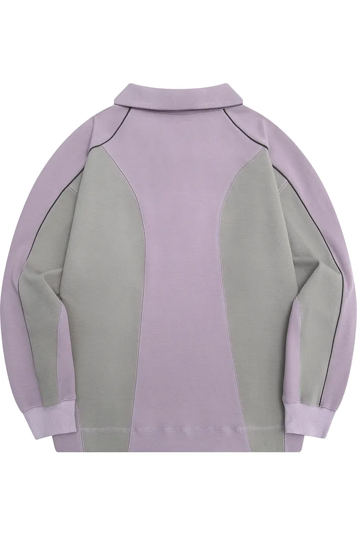 Свитшот YMKASHIX College star фиолетовый/серый унисекс