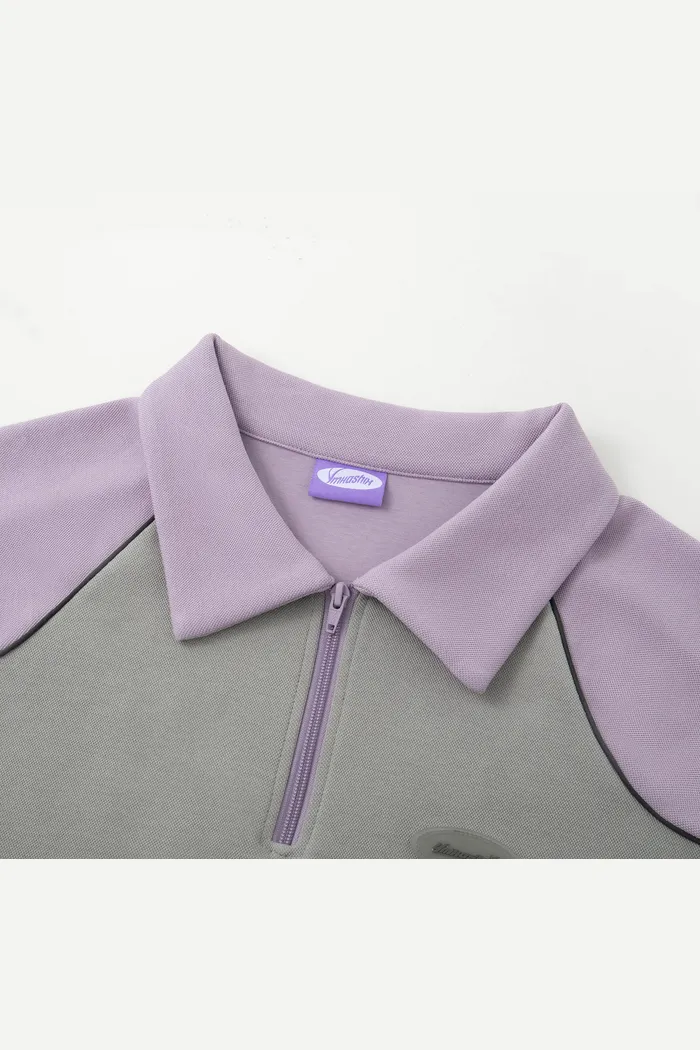 Свитшот YMKASHIX College star фиолетовый/серый унисекс